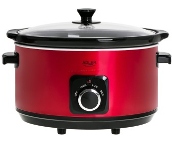 Slow cooker Adler AD 6413r 5.8L (Red/Black)