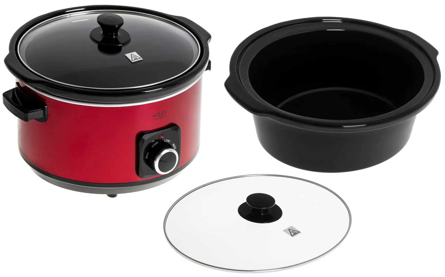 Медленноварка Adler AD 6413r 5.8L (Red/Black) - 5