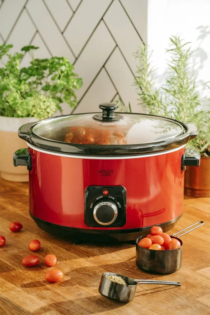 Медленноварка Adler AD 6413r 5.8L (Red/Black) - 10