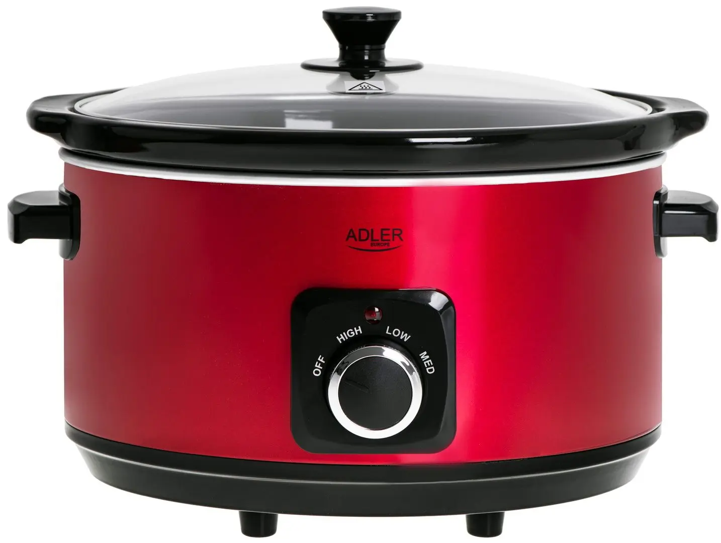 Медленноварка Adler AD 6413r 5.8L (Red/Black)
