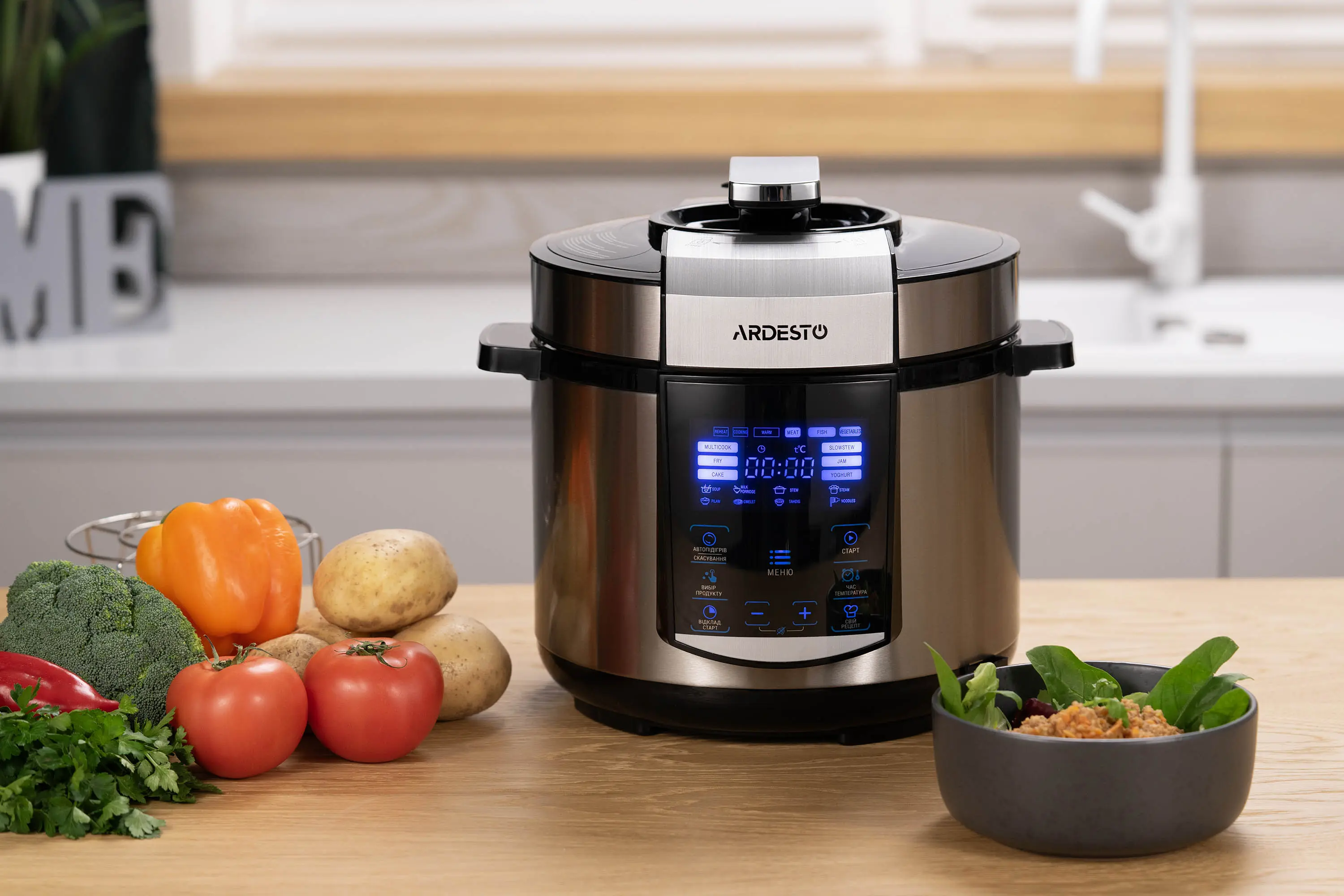Multicooker-oala Ardesto MPC-P225 (Inox/Black) - 11