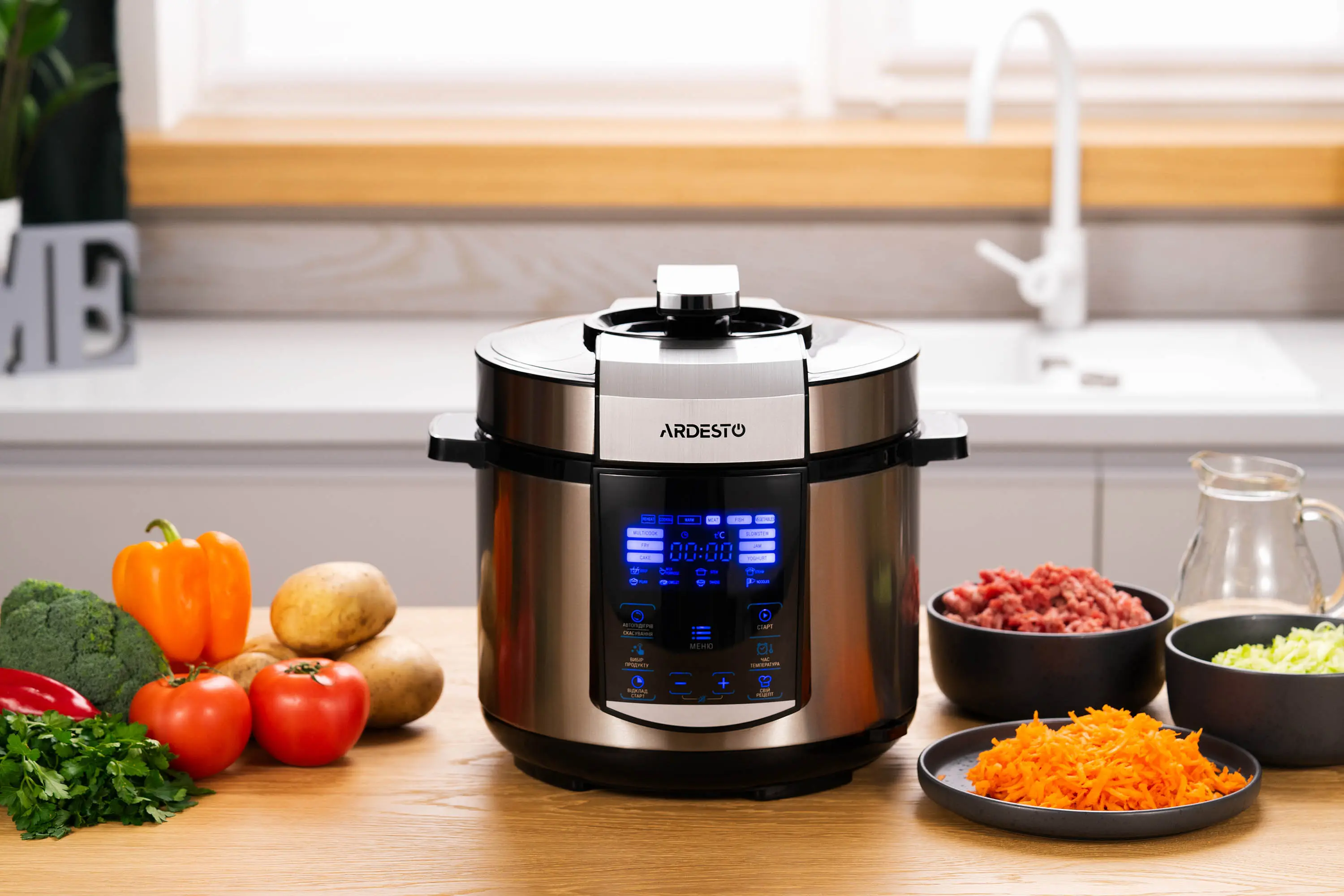 Multicooker-oala Ardesto MPC-P225 (Inox/Black) - 9