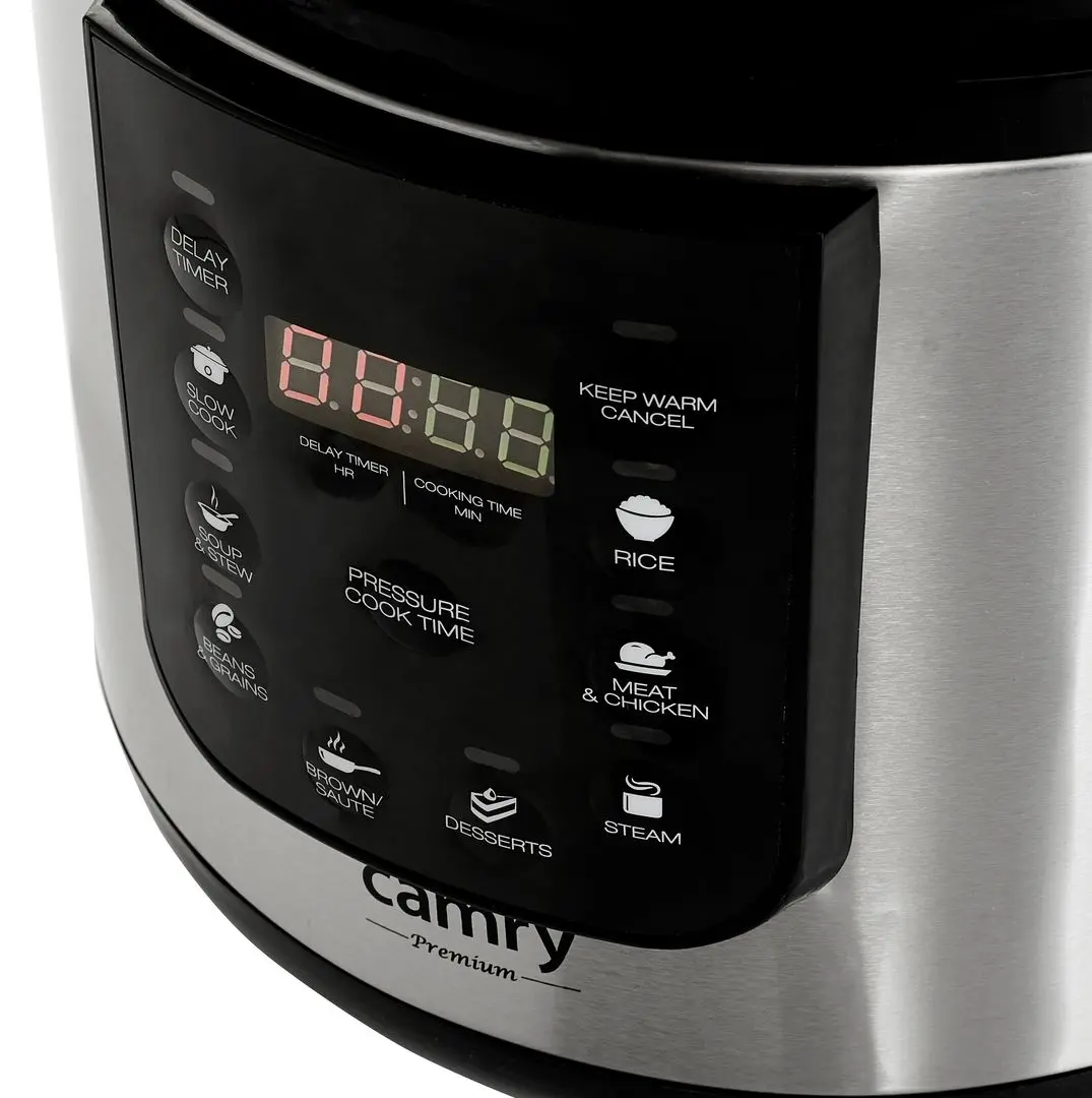 Multicooker-oala sub presiune Camry CR 6409 (Inox/Black)