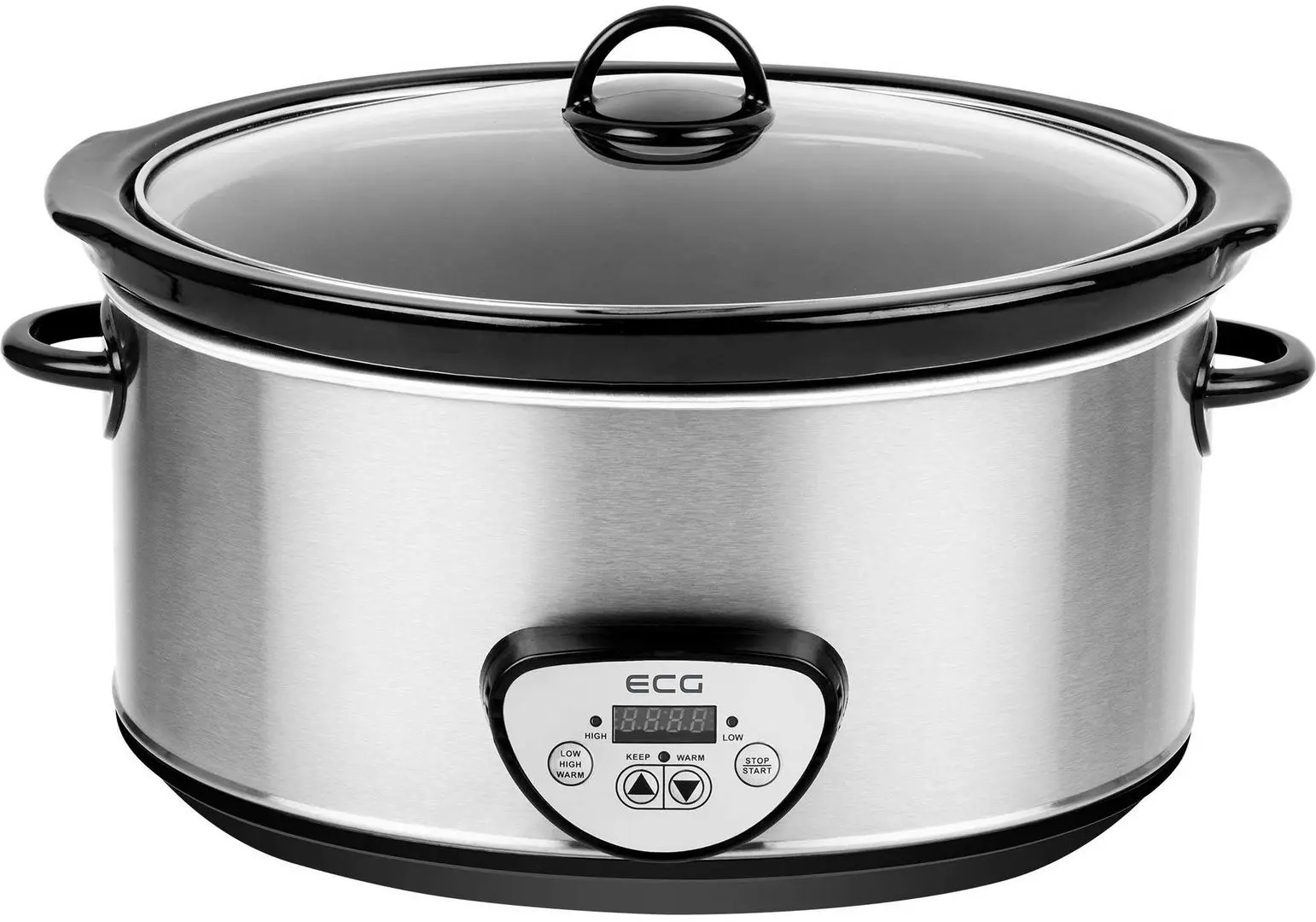 Медленноварка ECG PH 6520 (Inox/Black)