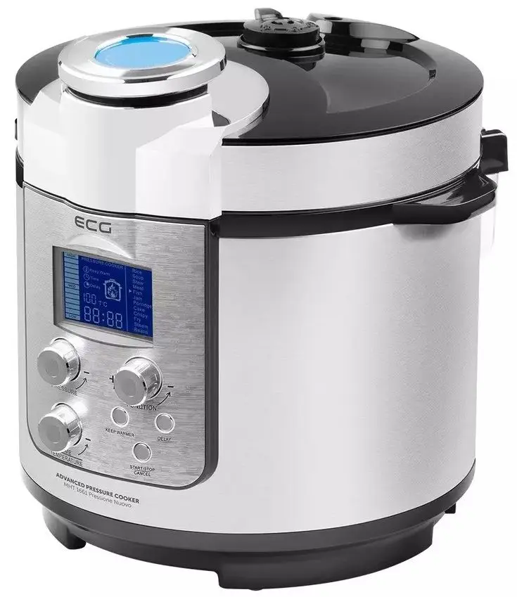 Multicooker ECG MHT 1661 Pressione Nuovo (Black/Inox)