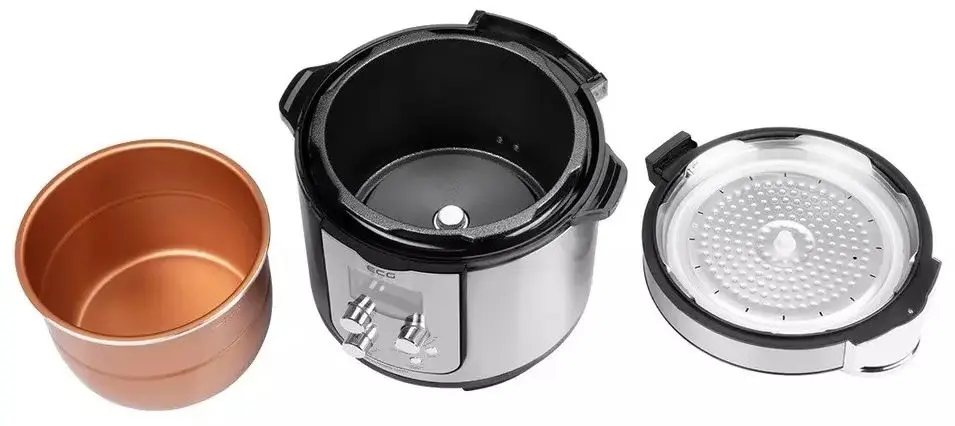 Multicooker ECG MHT 1661 Pressione Nuovo (Black/Inox)