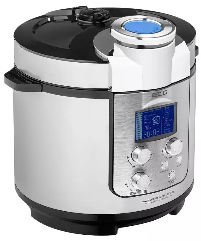 Multicooker ECG MHT 1661 Pressione Nuovo (Black/Inox)