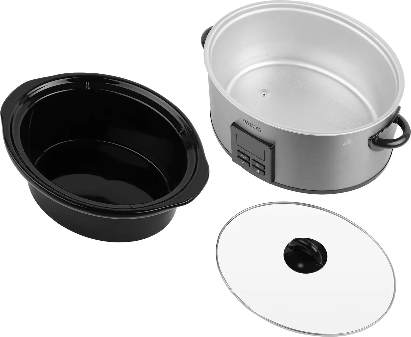 Slow cooker ECG PH 5510 Slow Rider (Inox/Black)