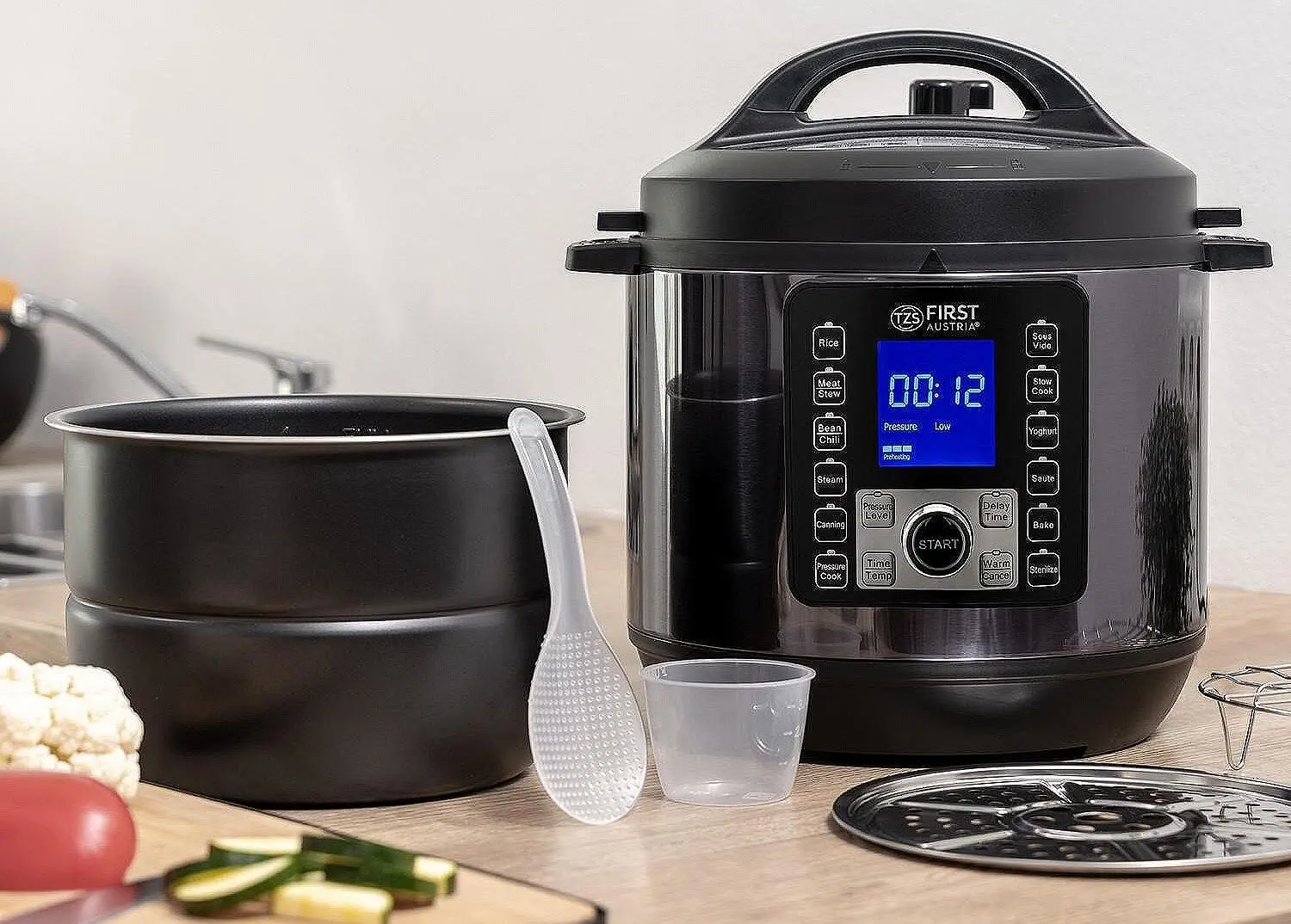 Multicooker-oala First FA-5130-2-GR (Gray/Black)