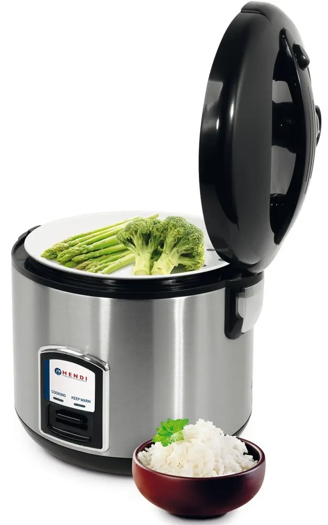 Fierbator de orez Hendi 240410 (Inox/Black)