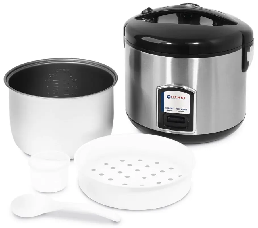 Fierbator de orez Hendi 240410 (Inox/Black)