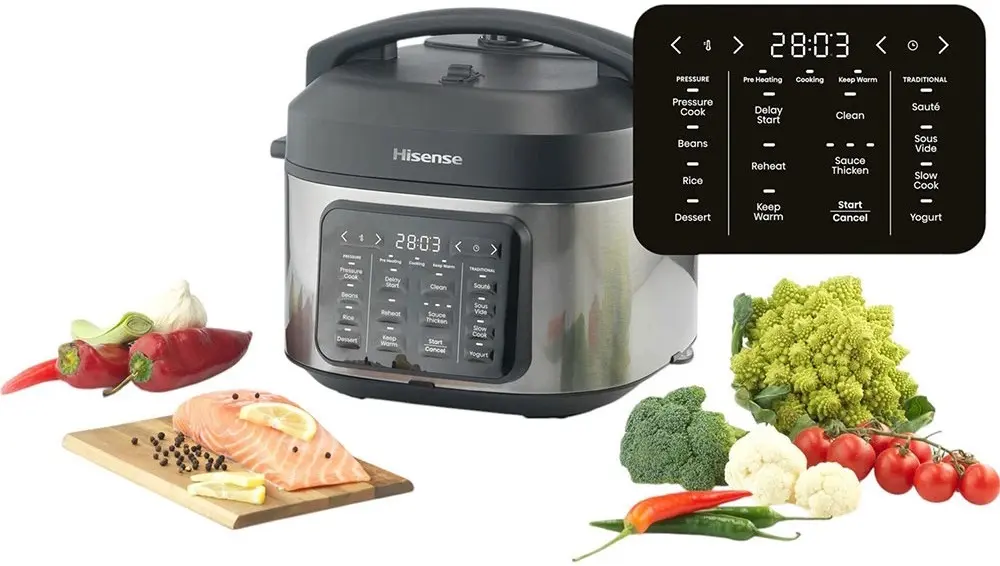 Multicooker-oala Hisense HMC6SBK (Inox/Black)