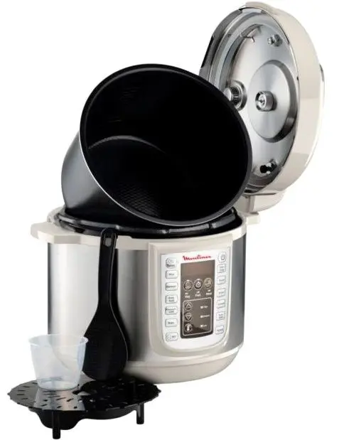 Мультиварка-скороварка Moulinex CE505A10 (Inox/White) - 3