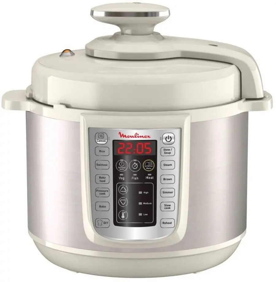 Мультиварка-скороварка Moulinex CE505A10 (Inox/White)