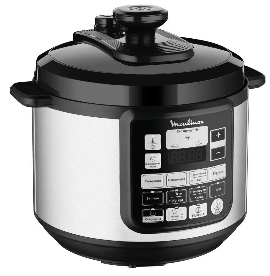 Multicooker-oala sub presiune Moulinex Initial Pressure CE620D34 (Inox/Black)