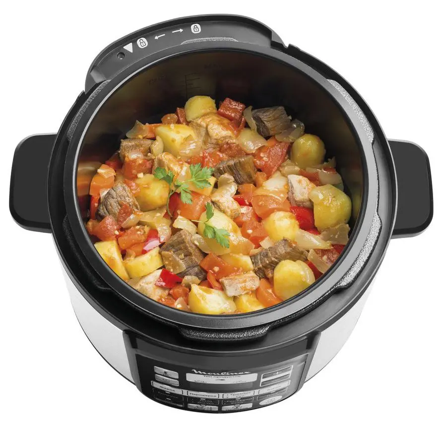 Multicooker-oala sub presiune Moulinex Initial Pressure CE620D34 (Inox/Black)