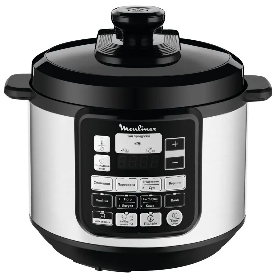 Multicooker-oala sub presiune Moulinex Initial Pressure CE620D34 (Inox/Black)