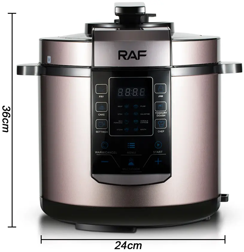 Multicooker-oala sub presiune RAF R.171 (Rose Gold/Black)