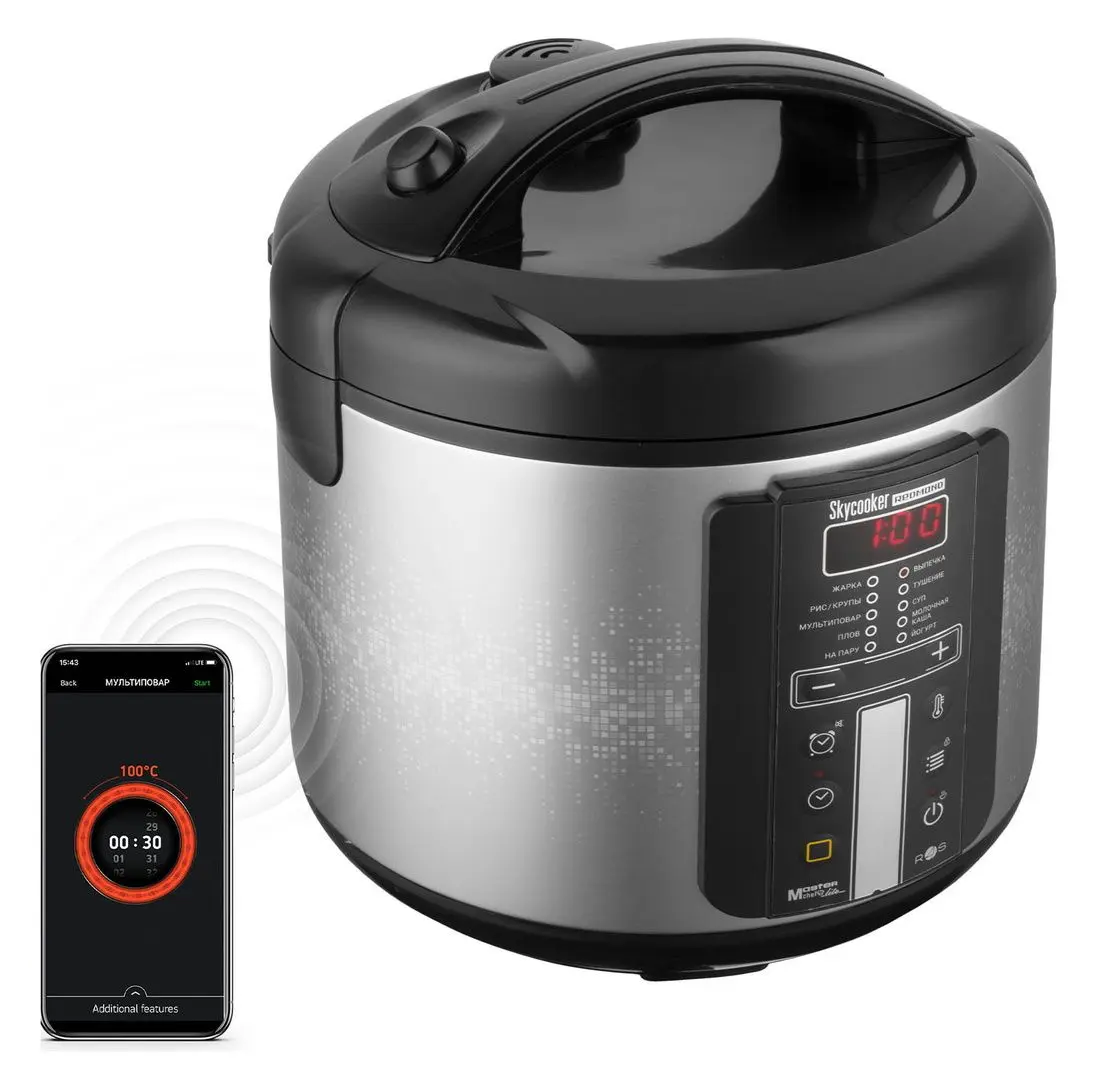Мультиварка Redmond SkyCooker RMC-M226S (Black/Silver) - 4