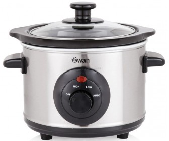 Slow cooker Swan SF17010N (Silver/Black)