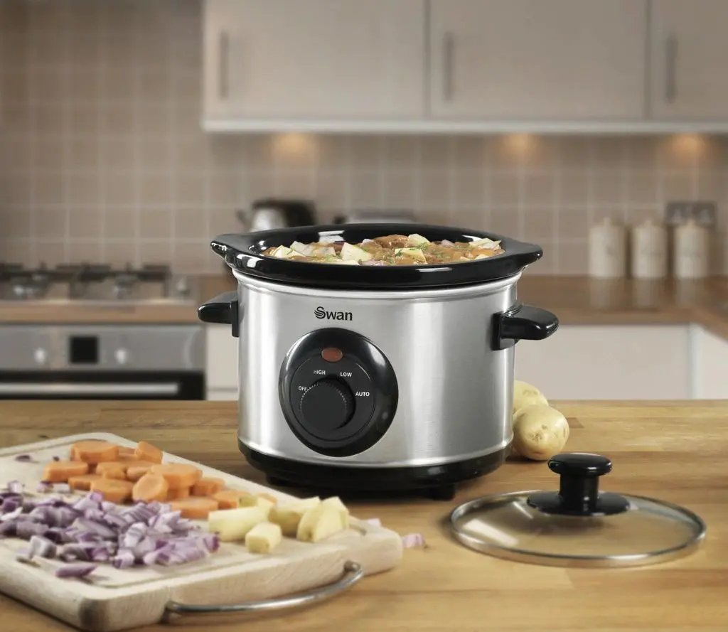 Slow cooker Swan SF17010N (Silver/Black)