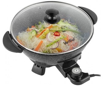 Wok electric VonShef 2000059 (Black)