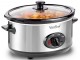 Slow cooker VonShef 2013337 (Silver/Black)