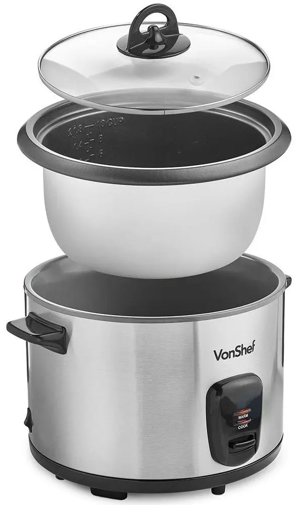 Рисоварка VonShef 2013343 (Silver/Black) - 4