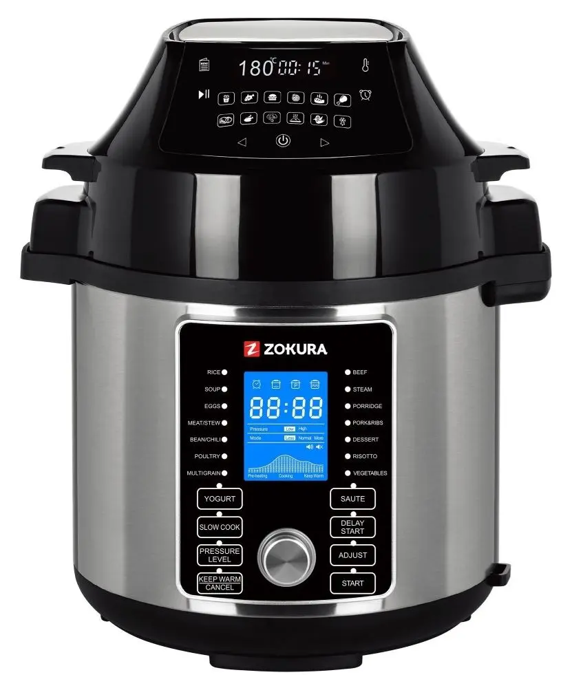 Мультиварка-скороварка Zokura Z1229 (Black/Inox) - 7