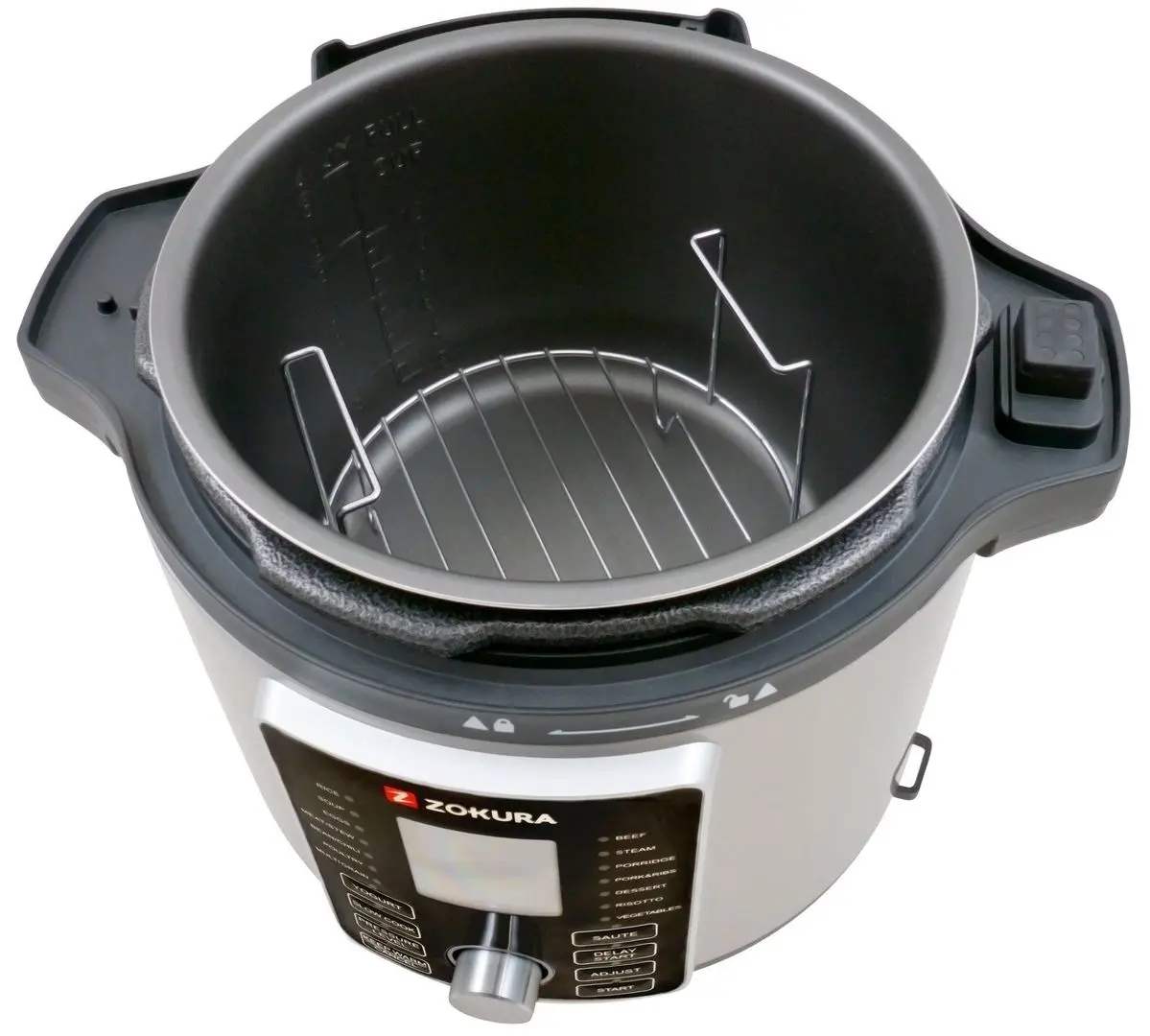 Мультиварка-скороварка Zokura Z1229 (Black/Inox) - 6