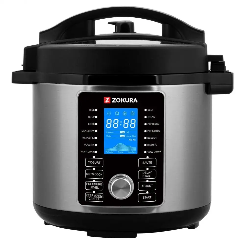 Мультиварка-скороварка Zokura Z1229 (Black/Inox)