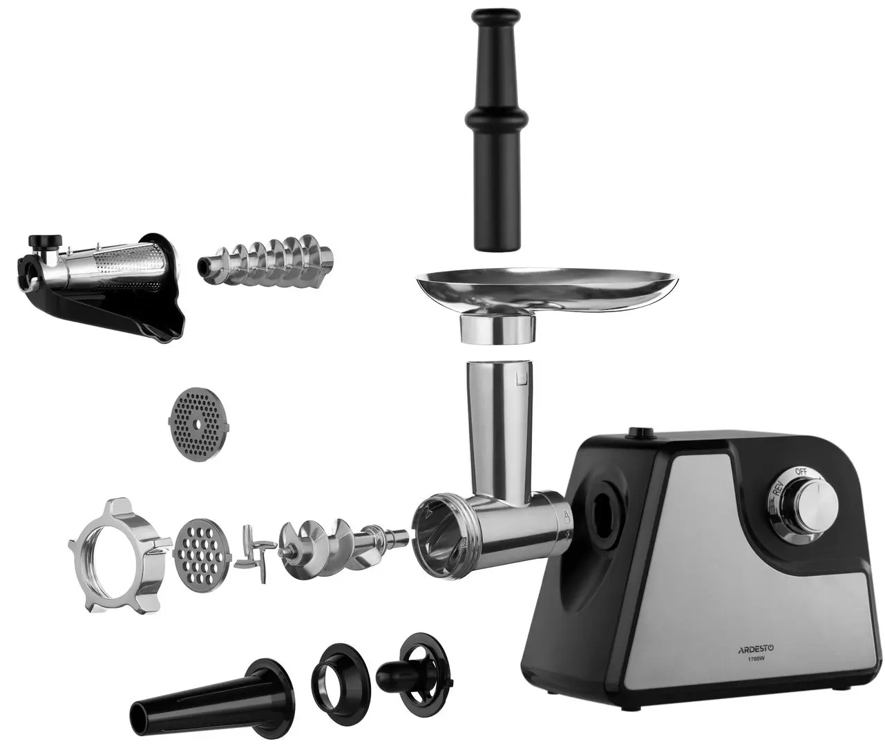 Masina de tocat carne Ardesto MGL-1790R (Black/Inox)