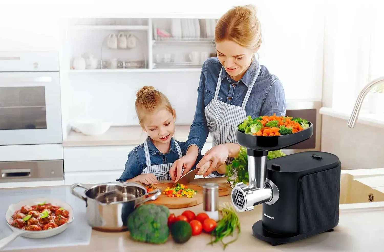 Masina de tocat carne Berdsen BD-600 360000 (Black) - 8