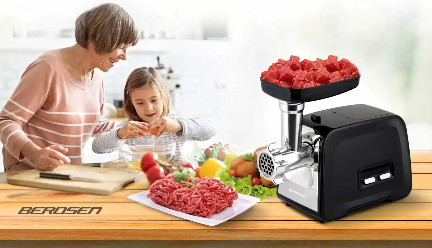 Мясорубка Berdsen BD-601A 360100 (Black/Silver) - 6