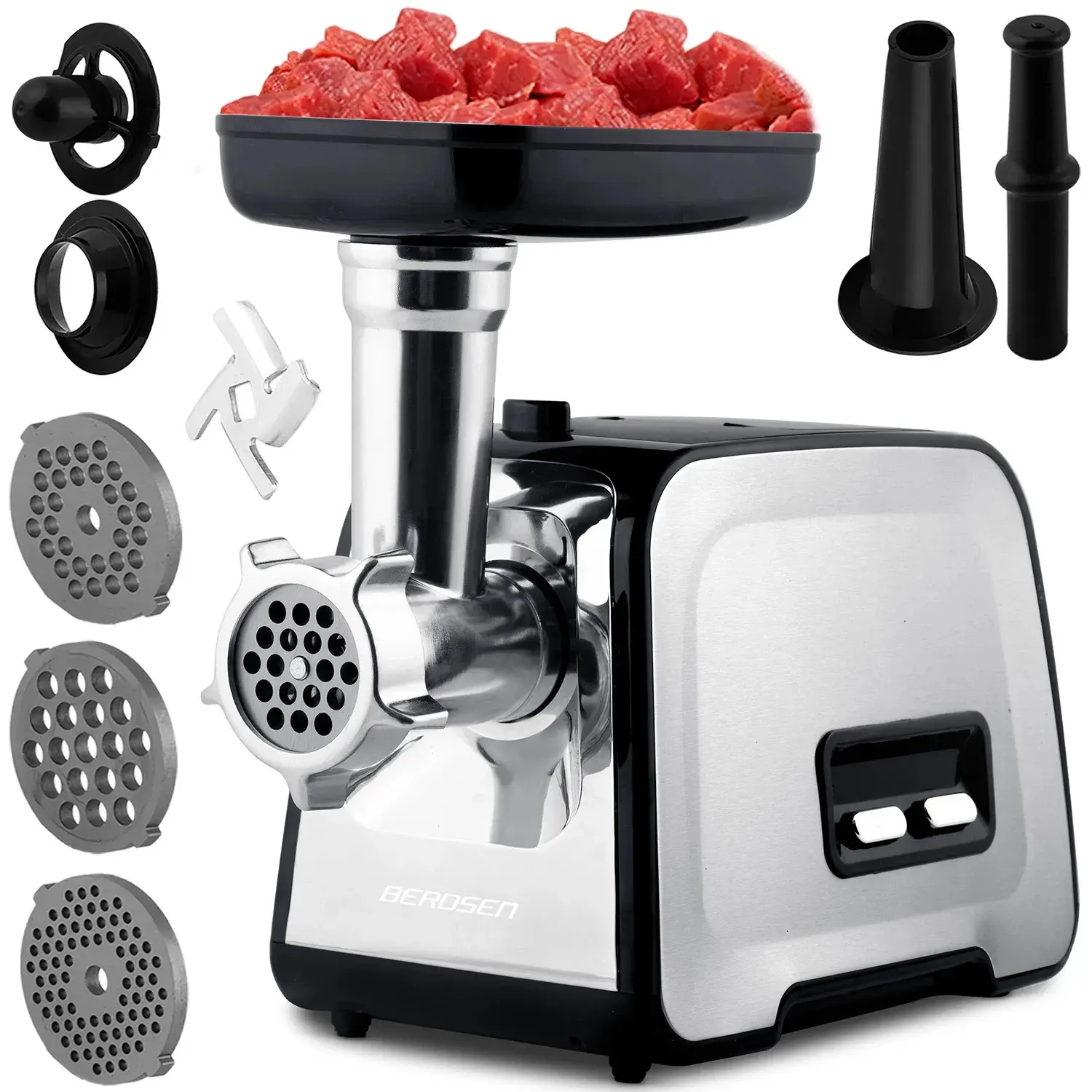 Masina de tocat carne Berdsen BD-601A 360101 (Silver/Black) - 14