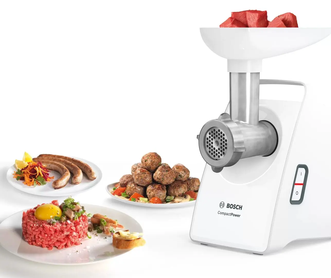 Masina de tocat carne Bosch CompactPower MFW3520W (White)