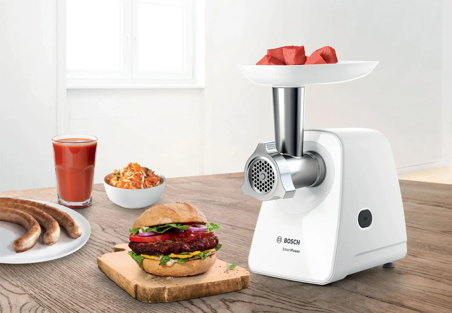 Мясорубка Bosch MFW2514W (White) - 5