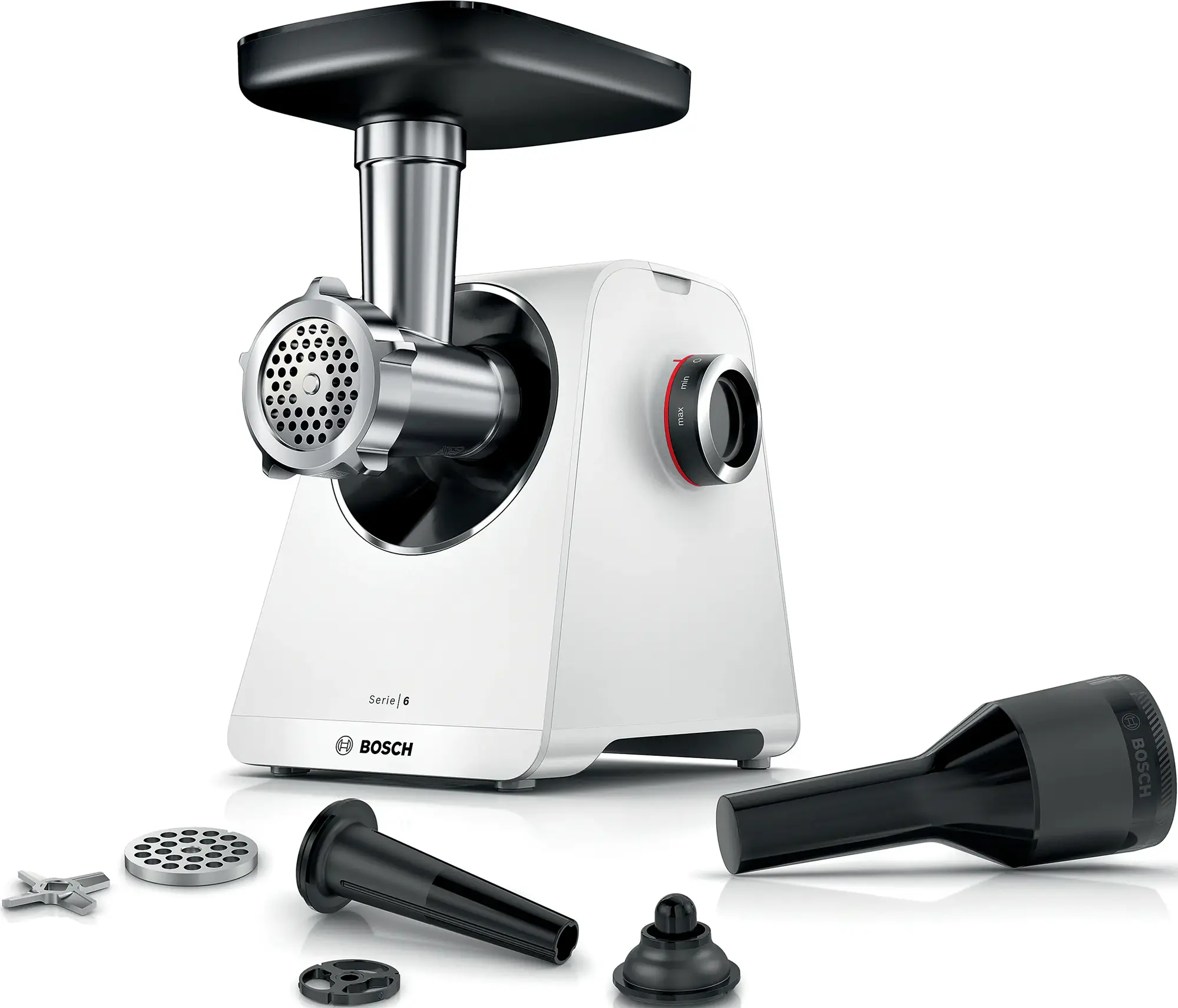 Masina de tocat carne Bosch MFWS607W (White/Black) - 2