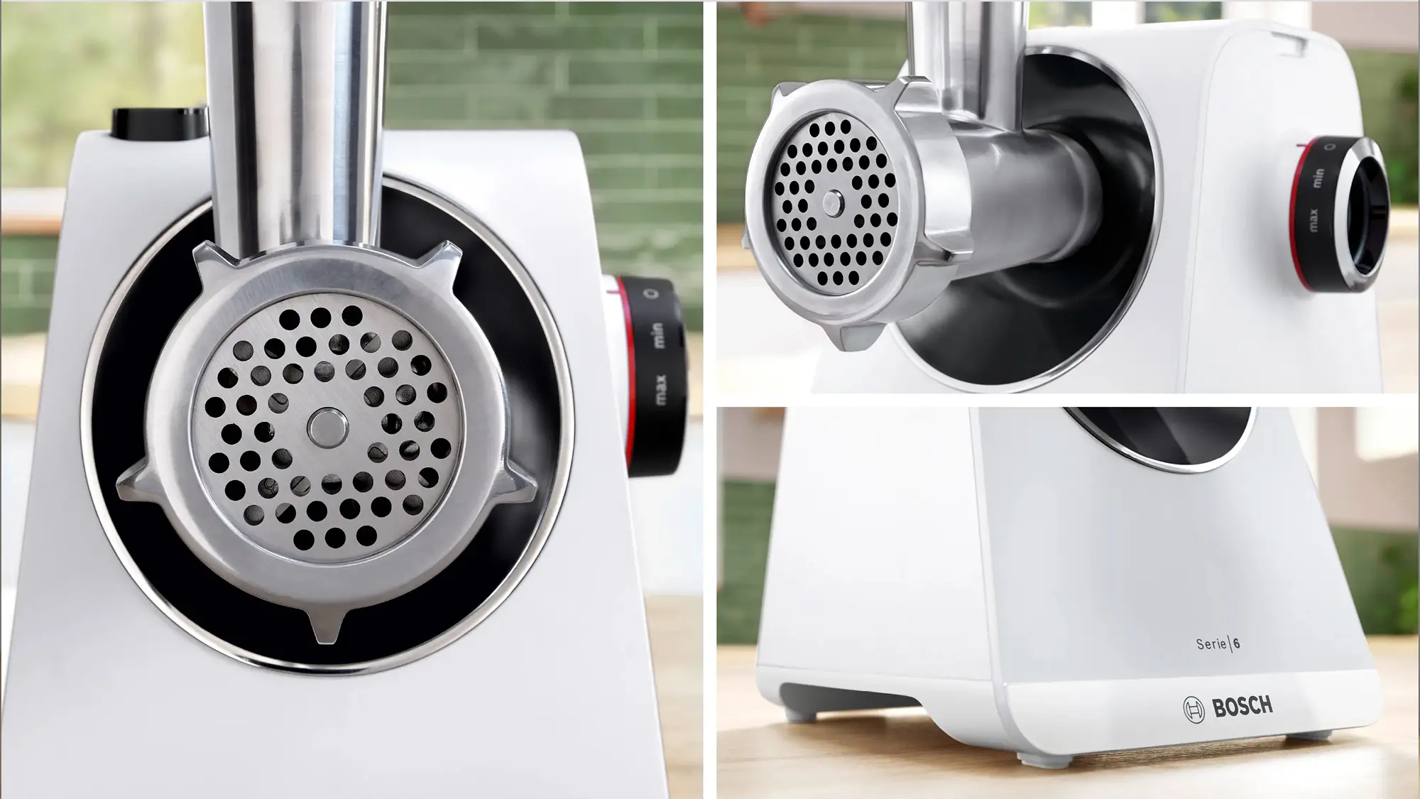 Masina de tocat carne Bosch MFWS607W (White/Black) - 3