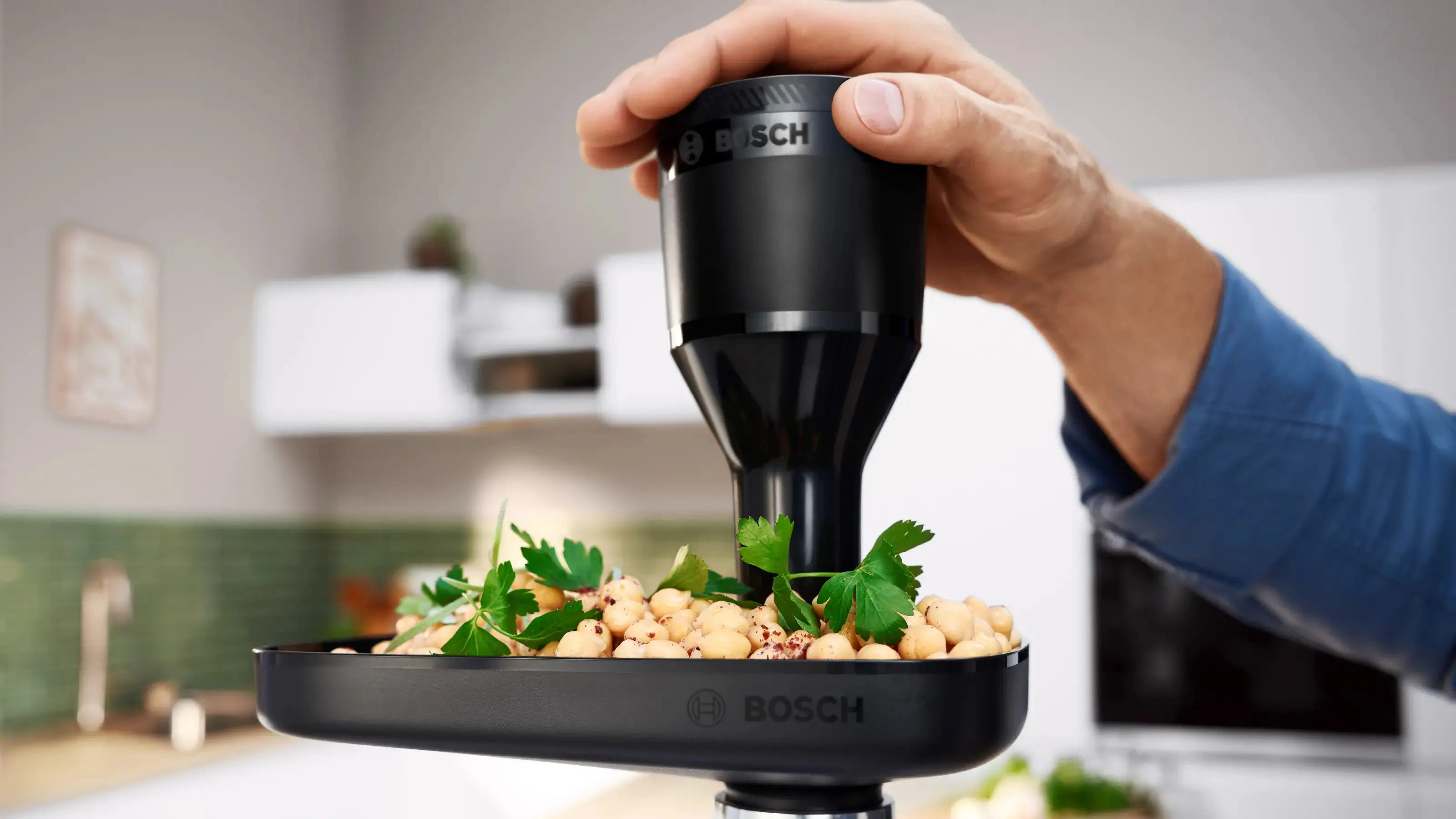 Masina de tocat carne Bosch MultiPower MFWS640B (Black/Silver) - 4