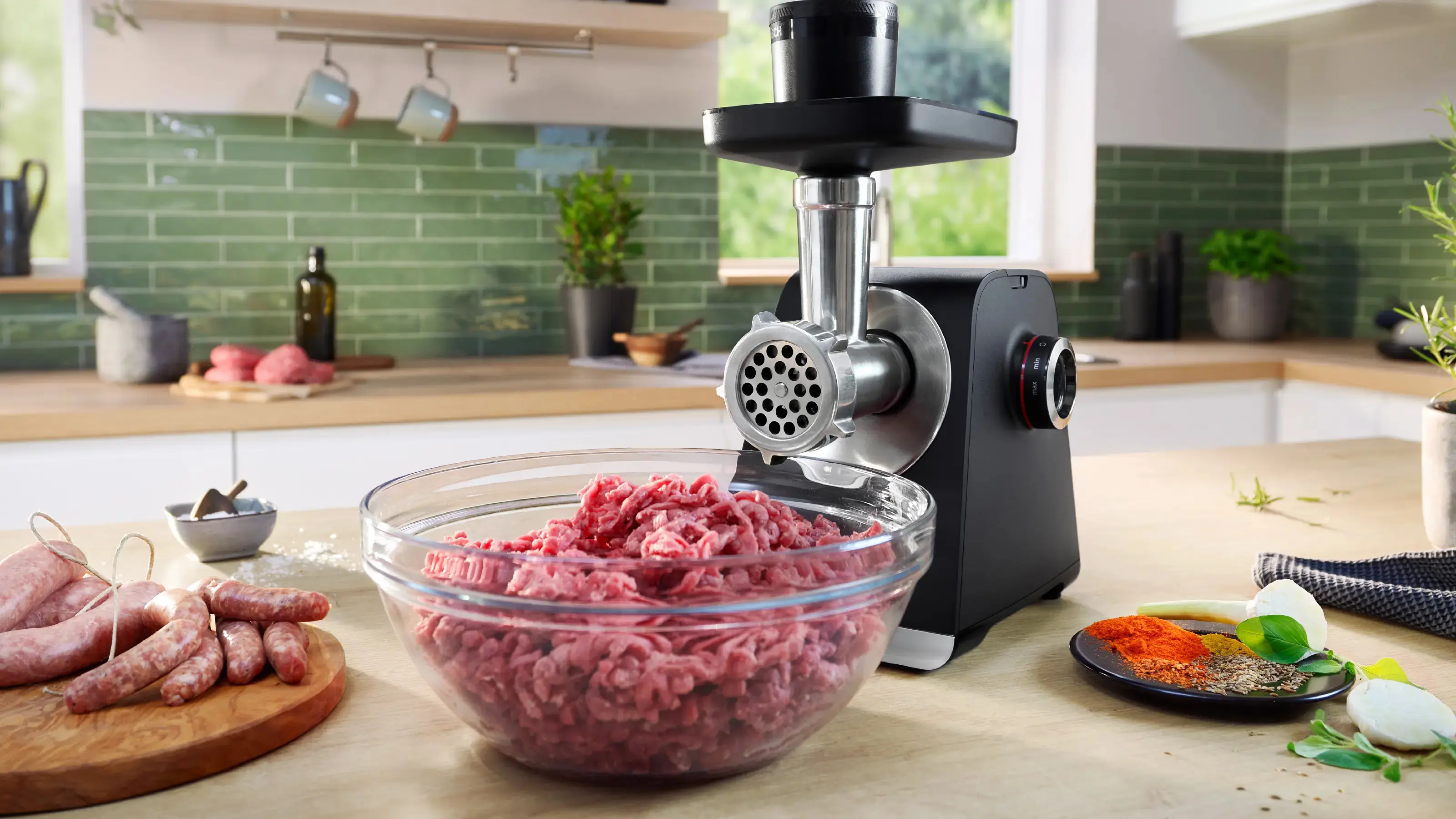 Masina de tocat carne Bosch MultiPower MFWS640B (Black/Silver) - 10