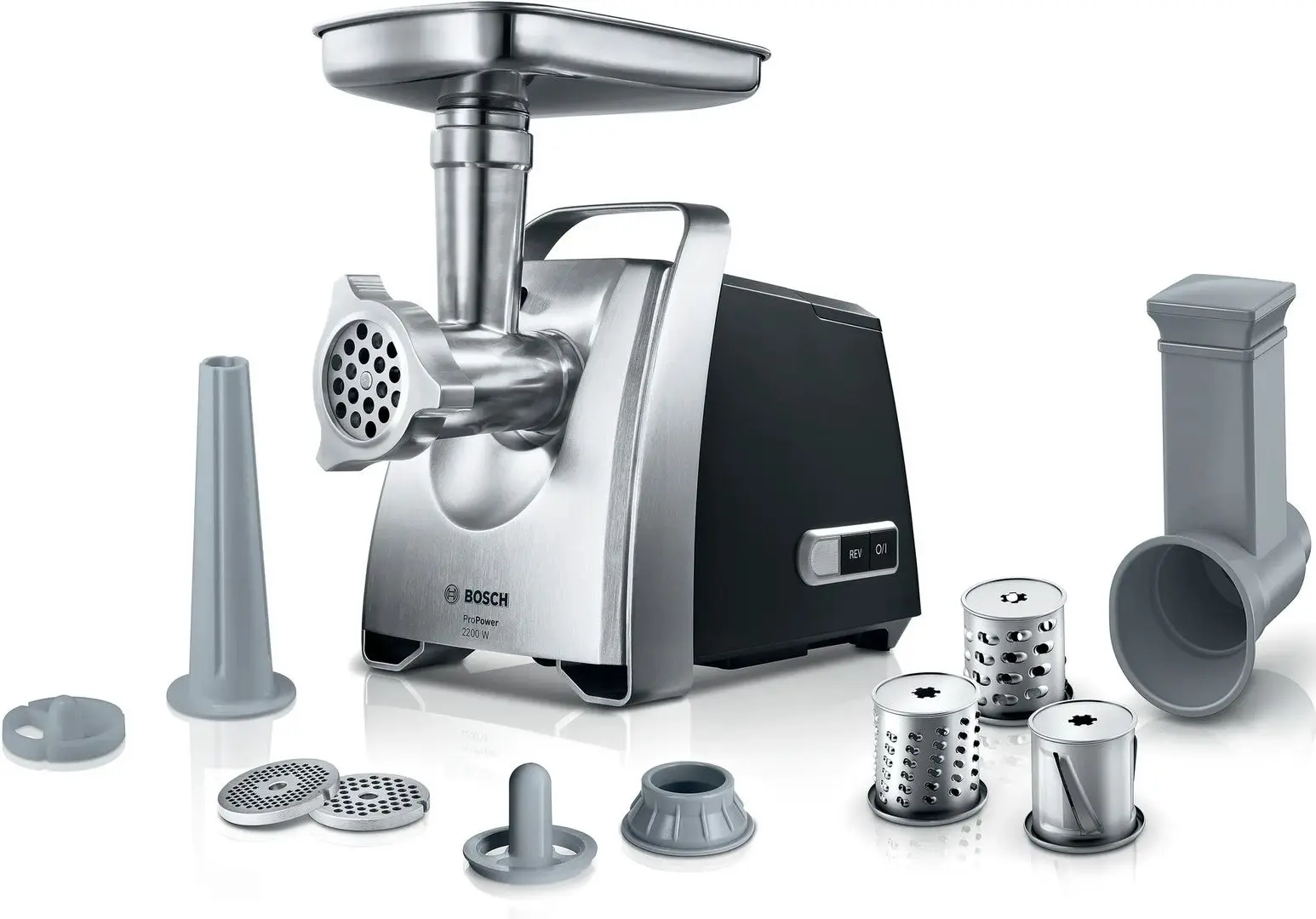 Masina de tocat carne Bosch ProPower MFW68640 (Black/Inox)