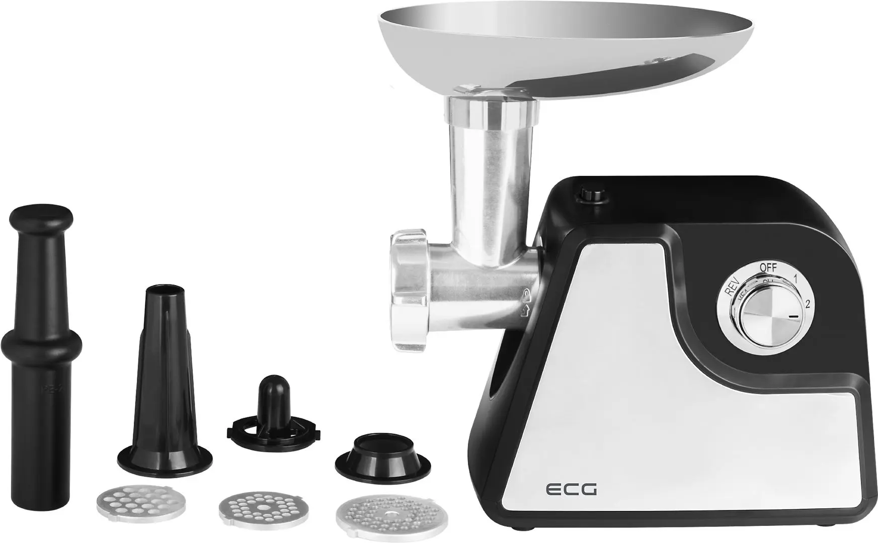 Masina de tocat carne ECG MG 1310 Simply (Inox/Black)