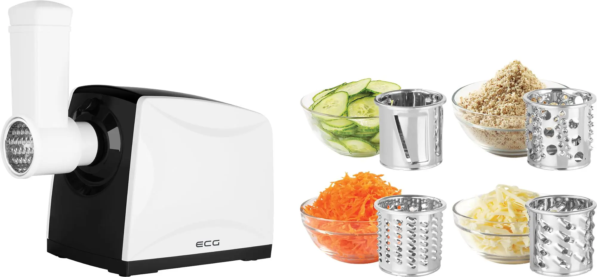 Masina de tocat carne ECG MG 2510 Power (White/Black)