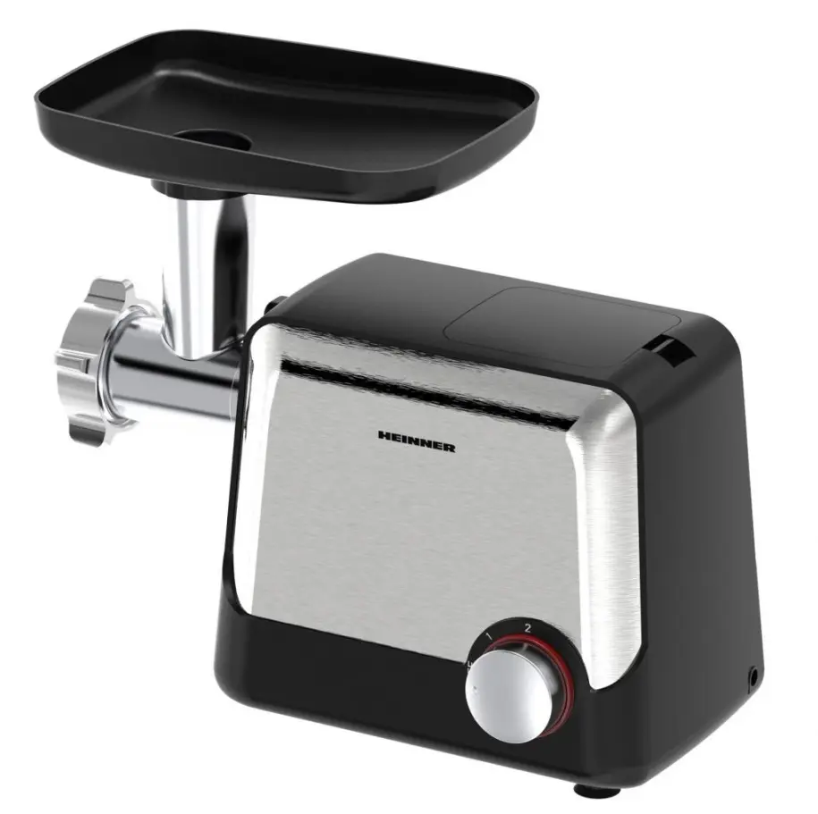 Masina de tocat carne Heinner Dualsteel 2100 HMG-2100BKS3 (Negru/Inox)
