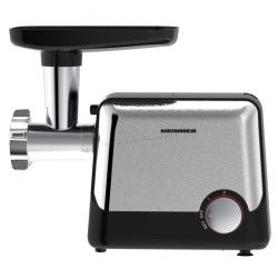 Masina de tocat carne Heinner Dualsteel 2100 HMG-2100BKS3 (Negru/Inox)