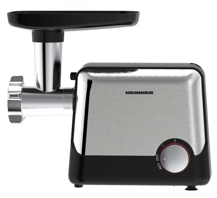 Masina de tocat carne Heinner Dualsteel 2100 HMG-2100BKS3 (Negru/Inox)