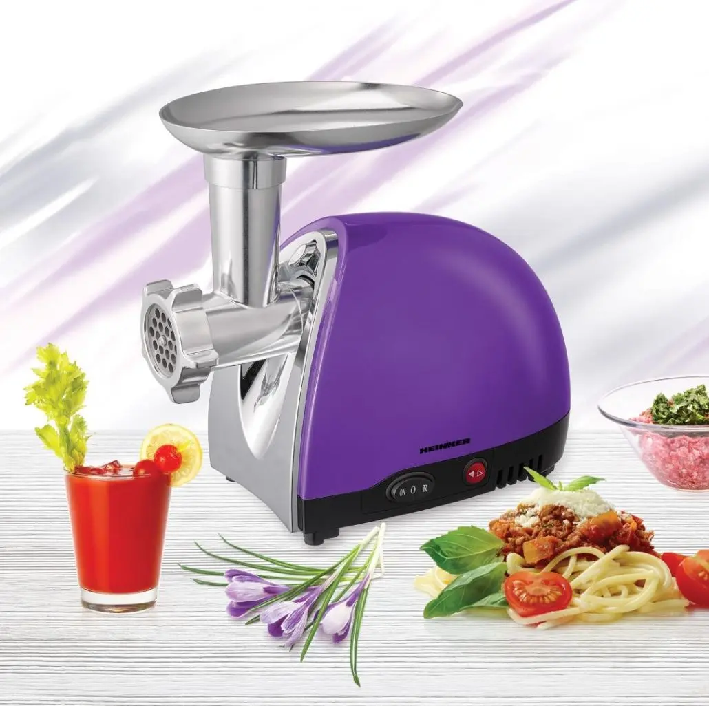 Masina de tocat carne Heinner Novette MG1600TA-UV (Purple/Silver)