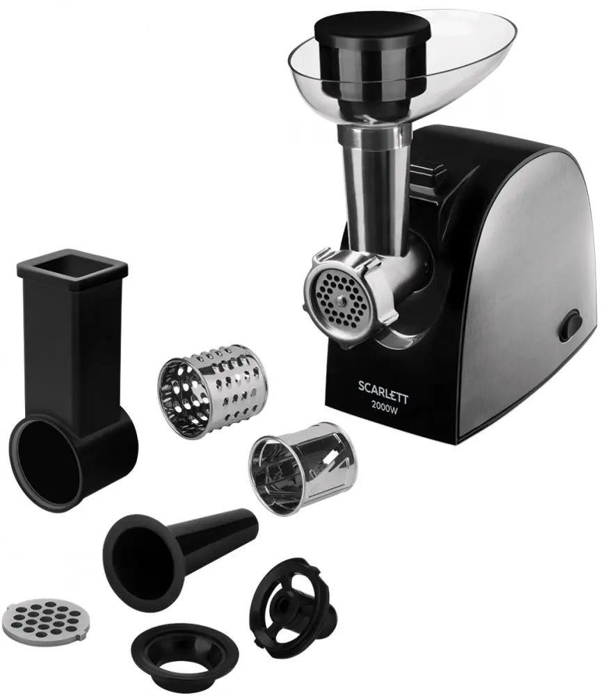 Masina de tocat carne Scarlett SC-MG45M13 (Black/Inox)