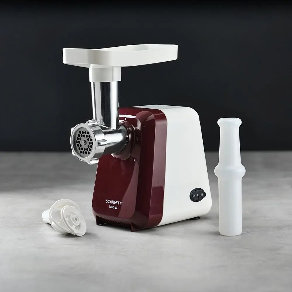 Masina de tocat carne Scarlett SC-MG45S62 (Red/White)